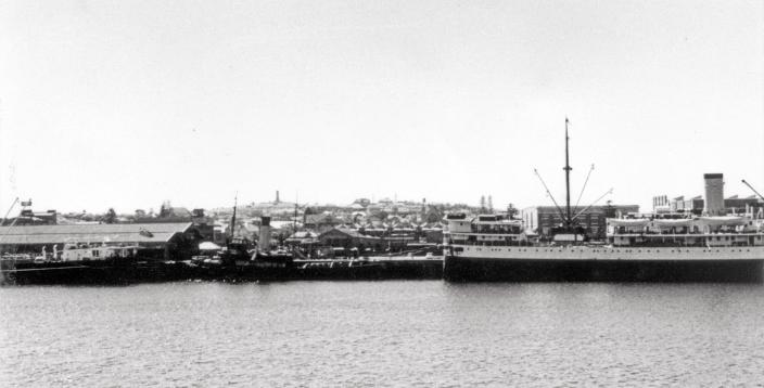 View of Fremantle Port from the arriving ANNA SALEM 2